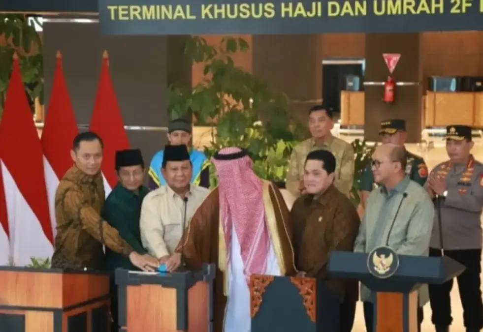 Presiden Prabowo Resmikan Terminal Khusus Haji dan Umrah di Bandara Soekarno-Hatta, Ini Fasilitas Supernya Presiden Prabowo Resmikan Terminal Haji dan Umrah